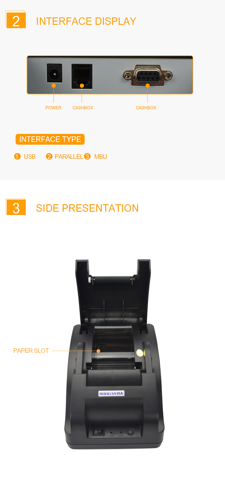 POS Receipt Printer With USB